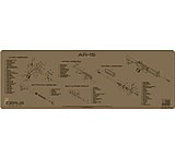 Image of Cerus Gear 3mm Promats 12&quot;x36&quot; Ar-15 Schematic Coyote