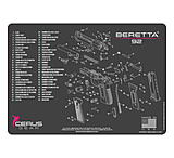 Image of Cerus Gear BERETTA 92 SCHEMATIC PROMAT - CHARCOAL GRAY/CERUS BLUE 9DC1B2C0