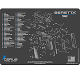 Image of Cerus Gear BERETTA 92 SCHEMATIC PROMAT - CHARCOAL GRAY/CERUS BLUE 9DC1B2C0