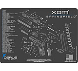 Image of Cerus Gear SPRINGFIELD XDM SCHEMATIC PROMAT - CHARCOAL GRAY/CERUS BLUE 0A5ABF78