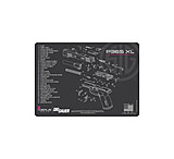 Image of Cerus Gear SIG SAUER P365 XL SCHEMATIC HANDGUN MAT - CHARCOAL GRAY/CERUS BLUE, 12 X 17 70B6DB90