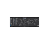 Image of Cerus Gear STEYR AUG A3 M1 SCHEMATIC RIFLE MAT - CHARCOAL GRAY/CERUS BLUE, 12 X 36 644AA0B2