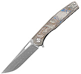 Image of CH Knives Blast Framelock Silver Ti