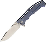 Image of CH Knives Framelock Blue Folding Knife