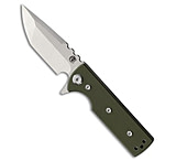 Image of Chaves Knives Chaves Blue Label T.A.K. Liner Lock Tanto Knife Green G-10 2.75 Satin 978D9CE3