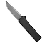 Image of Chaves Knives Chaves Dissident OTF Knife Petrified Black Aluminum 3.875 Stonewash C33CD5F8