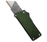 Image of Chaves Knives Chaves Handy Utility Blade CHUB OTF Knife Green Cross-Hatch Al 1 Utility FDCADAAC