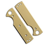 Image of Chaves Knives Blue Label CHUB Flipper Scales - Brass 1740A7CE