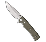 Image of Chaves Knives Liberation Street Tanto Knife Green Micarta 3.1 Satin 78C48690