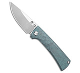 Image of Chaves Knives RCK9 Frame Lock Knife Half Rocked Blue Titanium 3.25 Satin M390 1CAFCF6B