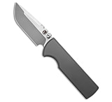 Image of Chaves Knives Chaves N.T.A.K Drop Point Integral Magnetic Frame Lock Knife SW Ti 3.62 Satin EA6FAB75