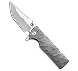 Image of Chaves Knives Chaves T.A.K. Integral Frame Lock Knife Full Rocked Ti Tumbled 2.75 Satin 16617AD5