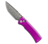 Image of Chaves Knives Redencion Automatic Knife Purple Aluminum 3.4 Battle Worn SW 7B238D20