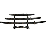 Image of China Made 3 Pc Black Dragon Katana