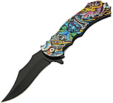 Image of China Made Demon Linerlock A/O 3.50 in Stainless Steel Assisted Opening Folding Knife