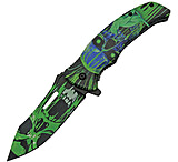 Image of China Made Cat Eye Linerlock Green Folding Knife