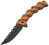 Image of China Made Chain Link Linerlock Orange Folding Knife