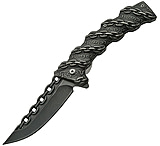 Image of China Made Chain Link Linerlock Stonewash Folding Knife