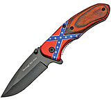 Image of China Made Dixie Rebel Linerlock 3.50 in Stainless Steel Folding Knife