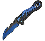 Image of China Made Dragon Linerlock Blue Assisted Opening Folding Knife