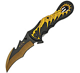 Image of China Made Dragon Linerlock Gold Assisted Opening Folding Knife