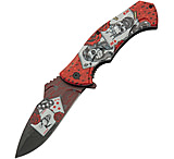 Image of China Made Four Card Linerlock A/O 4.00 in Stainless Steel Assisted Opening Folding Knife
