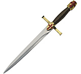 Image of China Made Gold Crusader Dagger Knife