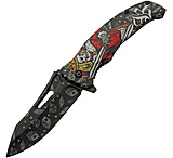 Image of China Made King Linerlock A/O 3.75 in Stainless Steel Assisted Opening Folding Knife