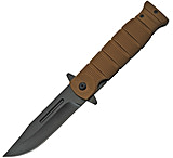 Image of China Made Linerlock A/O Brown Folding Knife