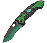 Image of China Made Linerlock Green Assisted Opening Folding Knife