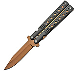 Image of China Made Linerlock Rose Gold Assisted Opening Folding Knife