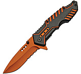 Image of China Made Linerlock Orange Assisted Opening Folding Knife