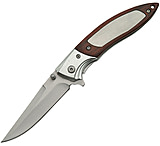 Image of China Made Linerlock Folding Knife, Pakkawood