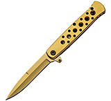 Image of China Made Linerlock Gold A/O Folding Knife
