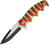 Image of China Made Linerlock Red and Green A/O Folding Knife