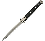 Image of China Made Long Stiletto Linerlock 6.00 in Stainless Steel Assisted Opening Folding Knife