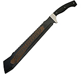 Image of China Made Saw Back Jungle Machete 17.50 in Stainless Steel Fixed Blade Knife