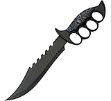 Image of China Made Scary Skull Bowie 8.00 in Stainless Steel Fixed Blade Knife