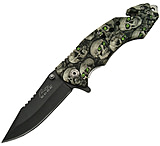 Image of China Made Skull Eyes Linerlock A/O Folding Knife
