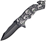 Image of China Made Skull Eyes Rescue Linerlock Knife
