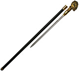 Image of China Made Skull Sword Cane Brass