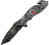 Image of China Made Spider Web Linerlock A/O Black