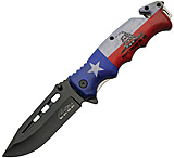 Image of China Made Texas Pride Linerlock A/O 3.75 in Stainless Steel Assisted Opening Folding Knife