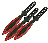 Image of China Made Throwing Knife Set Red
