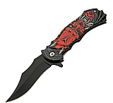 Image of China Made Warrior Linerlock A/O CN300573RD 3.50 in Stainless Steel Assisted Opening Folding Knife