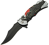 Image of China Made Warrior Linerlock A/O CN300573SS 3.50 in Stainless Steel Assisted Opening Folding Knife