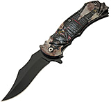 Image of China Made Warrior Linerlock A/O 3.50 in Stainless Steel Assisted Opening Folding Knife