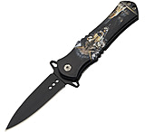 Image of China Made Wildlife Linerlock A/O Wolf CN300570WF 3.50 in Stainless Steel Assisted Opening Folding Knife