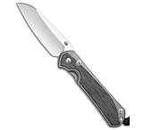 Image of Chris Reeve Knives Chris Reeve Large Sebenza 31 Frame Lock Knife Glass Blast Ti + Micarta 3.6 SW 46EC7017