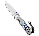 Image of Chris Reeve Knives Chris Reeve Large Sebenza 31 Knife Unique Graphic Blue 3.6 Satin L31-1400 CC6E9F0E